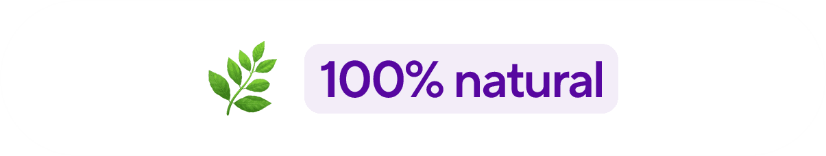100% Natural